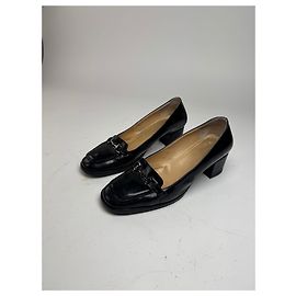 Vintage Gucci Patent Leather Pumps Black Black