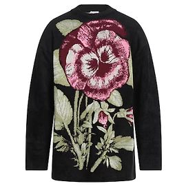 Kenzo Sweatshirt Floral Pattern Black Black Multiple colors