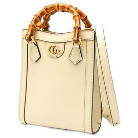 Bolsa Tote Mini Diana da Gucci Branco