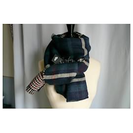 Autre Marque-Immense multicolored stole with new tag-Navy blue