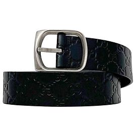 Cinto de couro preto Gucci Preto