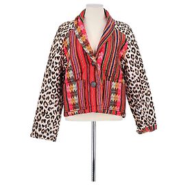 La Prestic Ouiston Red silk jacket Red