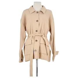 Frame Denim Veste en lin beige Beige