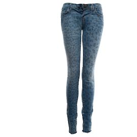 Current Elliott Jeans azul Current Elliot con estampado de leopardo Azul