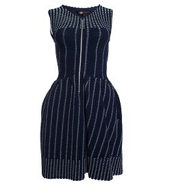 Robe plissée stretch bleue Maje Bleu