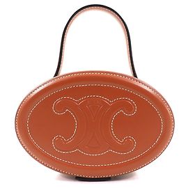 Céline Bolsa Minaudière Oval Celine Marrom