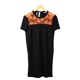 Robe T-shirt Miu Miu Noir Orange