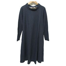 Robe Longue Rayée Max Mara Weekend Bleu Bleu Marine
