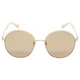 Occhiali da sole Gucci GG1090SA-003 D'oro Metallico