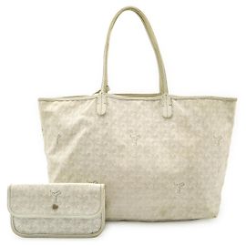 Goyard Saint Louis Coated Canvas 2way Bag White