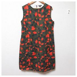 Autre Marque Vestido Aspesi Roja Verde Caqui Azul marino