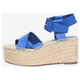 Céline Blue leather espadrilles - size EU 37 (UK 4) Blue
