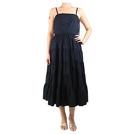 Ulla Johnson Schwarzes ärmelloses Panelkleid - Größe UK 10 Schwarz