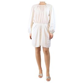 Isabel Marant Etoile Robe mini en crêpe ivoire - taille UK 10 Blanc