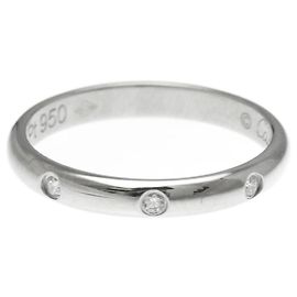 Cartier Classic Wedding 3P Diamond Ring Silvery