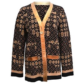 Chanel Strickmuster Tweed-Cardigan aus mehrfarbiger Wolle Mehrfarben
