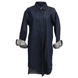 Loewe Chain-Trimmed Shirt in Navy Blue Denim Blue Navy blue