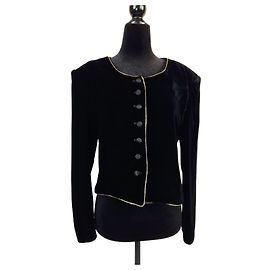 Genny black velvet jacket Black