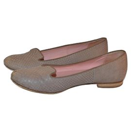 Pollini Studio ballet flats brown leather size 37 Brown