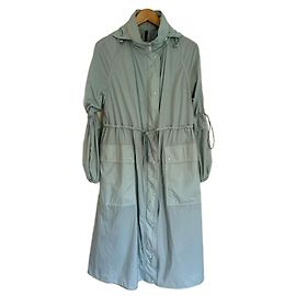 Moncler Long Parka Light Blue Down Light blue