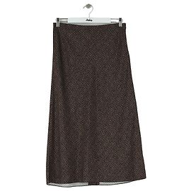 Vince Brown Polyester Skirt M Brown