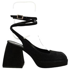 Nodaleto Talons en daim noirs Noir