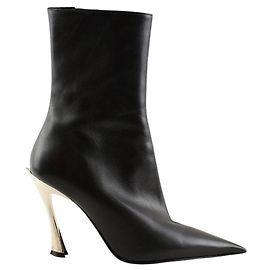 Thierry Mugler Botas de cuero negro Negro