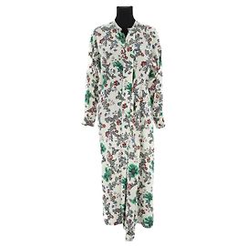 Isabel Marant weißes Viskose Kleid Weiß