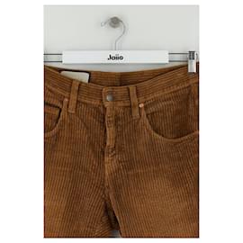 Gucci-Brown cotton pants-Brown