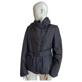 Bcbg Max Azria ✨ BCBGMAXAZRIA Belted Down Jacket – Size L Black