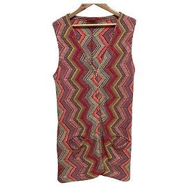 Autre Marque Chaleco de lana de punto con rayas en zigzag Missoni Multicolor