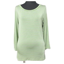 Top de punto de rayón Max Mara Otro Verde Verde claro