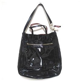 Bally Patent Leather 2way Tote Bag Black