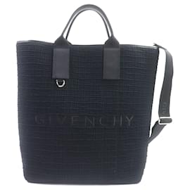 Givenchy-Givenchy G Essentials Canvas and Leather Tote Bag-Black
