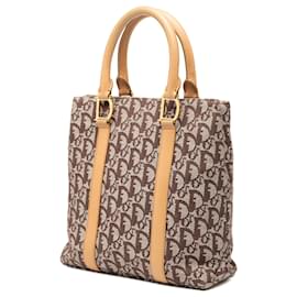 Dior-Dior Brown Diorissimo Trotter Canvas Tote-Brown