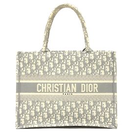 Borsa a mano Dior Book Tote Medium Christian Dior Marrone Giallo