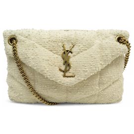 HANDTASCHE SAINT LAURENT LOULOU PUFFER TWEED 577476 Roh