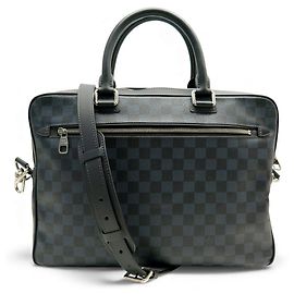 NEW LOUIS VUITTON DAMIER COBALT DOCUMENT CASE N41347 BRIEFCASE Blue