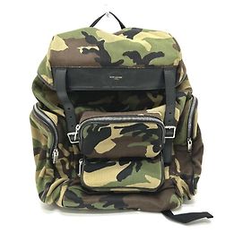 Yves Saint Laurent Camouflage Backpack Other Green