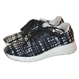 Baskets Prada en toile à motifs Multicolore