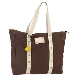 Bolsa tote Antigua em canvas MM Louis Vuitton Marrom