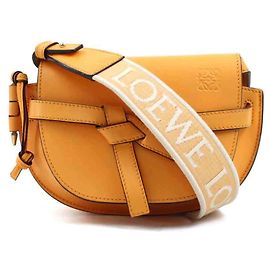 Bolsa de Ombro Loewe Gate Dual Mini Laranja