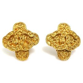 Orecchini Clip Coco Mark di Chanel D'oro