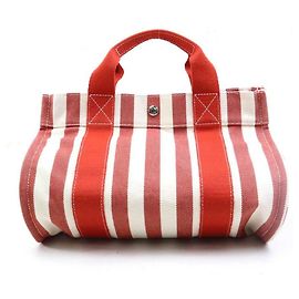 Bolso Tote Hermès Cannes PM Roja Crudo