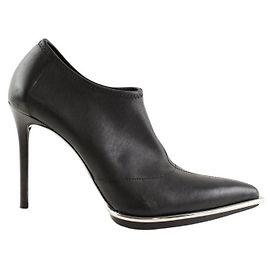 Alexander Wang Schwarzer Lederabsatz Schwarz