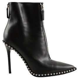 Alexander Wang Botas de cuero negro Negro