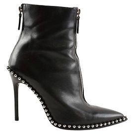 Alexander Wang Schwarze Lederstiefel Schwarz