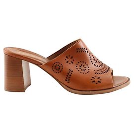 Vanessa Bruno Brown Leather Mules Brown