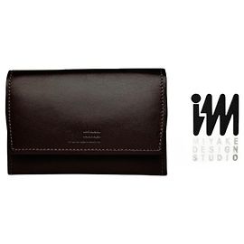 Vintage Issey Miyake Leather Card Holder Brown Brown