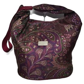 Etro patterned canvas shoulder bag Multiple colors